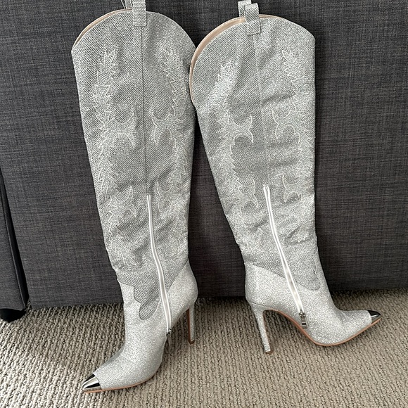 Women’s sparkly western style boots - Picture 4 of 4